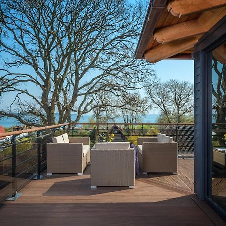 Villa Lotsenhaeuser Ruegen - Luxus Ferienhaus - 3 Schlafzimmer - Sauna - Dachterrasse Mit Boddenblick Бреге Екстериор снимка